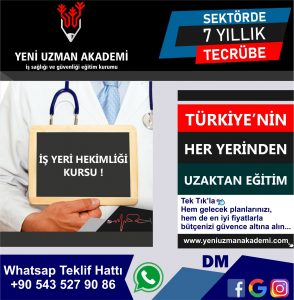 İŞ YERİ HEMŞİRELİĞİ SERTİFİKASI VEREN YERLER 3